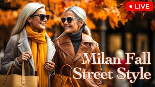 Autumn Street Style walking on Milans fashion street Update your closet with new fall outfit ideas [upl. by Ita]