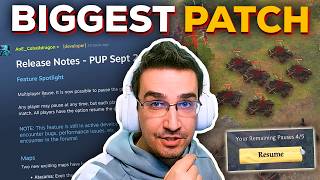 SIEGE REWORK  BIGGEST PATCH OF THE YEAR IN AOE4 [upl. by Normak]