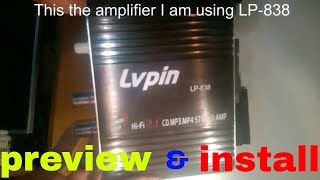 Lvpin LP838 Lepai Lepy quot200wquot mini audio amplifier preview and test [upl. by Ennaxxor]