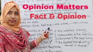 Fact and Opinion With Activity  Opinion matters  Distinguish between Fact and Opinion [upl. by Noland894]