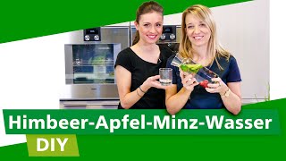 Infused Water Rezepte Himbeer Apfel Minze [upl. by Dinesh246]