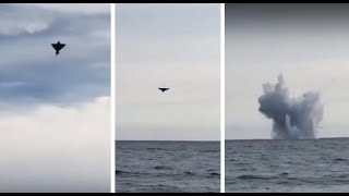 Eurofighter Typhoon Crash  Terracina AirShow 2017 [upl. by Elleron496]