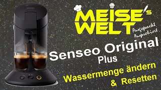 Philips Senseo Original Plus  Wassermenge ändern amp Resetten [upl. by Anitsrhc]