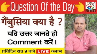 1 Question of the Day  Gambusia क्या है Utkarsh VisionGambusia Minnow Destroys Mosquito Larvae [upl. by Kamp]