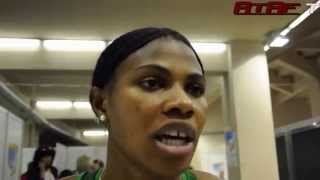 Interview Blessing Okagbare  Nigeria at Moscow 2013 [upl. by Ayekan]