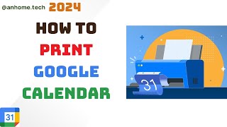 How to Print Google Calendar  Print Your Google Calendar  Easy Guide [upl. by Derk]