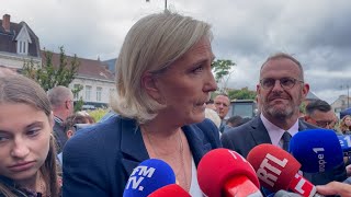 Marine Le Pen  quotLe nouveau gouvernement sera sous la surveillance des Françaisquot [upl. by Suivatna588]