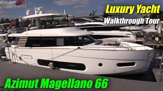 Stylish Italian Yacht  2023 Azimut Magellano 66 [upl. by Ayor]