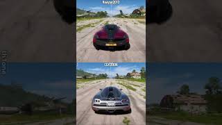 Forza Horizon 5  Pagani Huayra 2012 vs Koenigsegg CCX 2006 Aerodromo Drag Race Stock [upl. by Harald101]