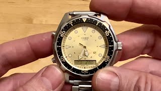 Casio Arnie AMW320D Vintage Dive Watch Review [upl. by Mieka]