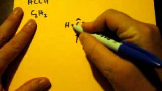 Lewis Dot Structure of C2H2 or CHCH Acetylene or ethyne [upl. by Idell18]