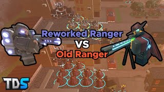 Old Ranger VS Reworked Ranger Comparison Fallen King  Tower Defense SimulatorTDS Roblox [upl. by Nitnilc691]