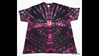 Tie Dye Reverse Center Burst Incline Snow Dyed Tie Dye Shirt Using Rit Color Remover [upl. by Hnil]