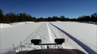 04 Silverado 2500HD Snow Plowing Western Pro Plow [upl. by Aldas]