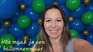 hoe maak je een ballonnenmuur ballonnen wand Como hacer una pared de globos [upl. by Fiona915]