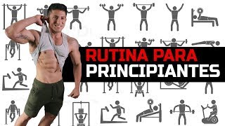 RUTINA PARA PRINCIPIANTES GYM  Hombres amp Mujeres [upl. by Eramat1]