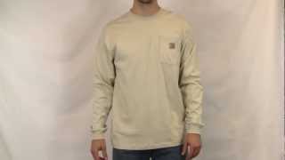 Carhartt Long Sleeve Workwear Pocket Tshirt K126 [upl. by Lodmilla189]