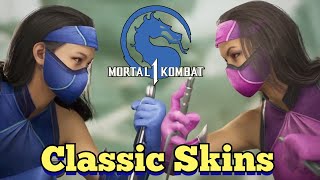 MK II Kitana vs MK II Mileena  Classic Skins  Mortal Kombat 1 Khaos Reigns gameplay [upl. by Rebmit]