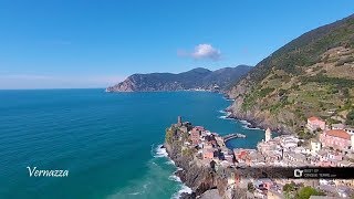 Cinque Terre Monterosso Vernazza Corniglia Manarola Riomaggiore trails view from the drone [upl. by Lotsirk]