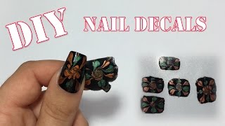 How to DIY Nail Decals  NAIL ART 101 [upl. by Leumas]