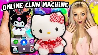 I PLAYED A ONLINE CLAW MACHINE AND WON REAL PRIZES OMG ONLINE ARCADE [upl. by Cecily]