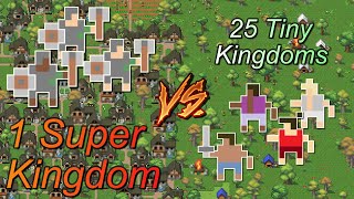 Can 25 Tiny Kingdoms Defeat 1 MASSIVE Kingdom  WorldBox [upl. by Ablem]