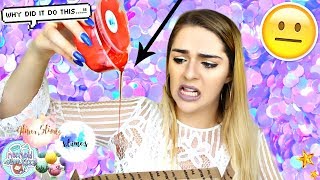 FAMOUS SLIME PACKAGE REVIEW FROM ETSY SLIME SHOPS GLITTER SLIMES MERMAID SLIMEZZZ CAKE POP [upl. by Apoor]