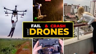 Funny Fail amp Crash Drone Compilation 1 [upl. by Aliemaj]