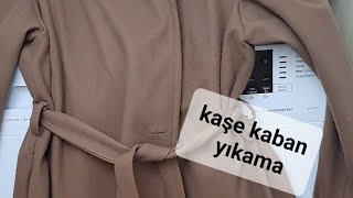 KAŞE KABAN MONT NASIL YIKANIR⁉️Tüylenmeye çözüm‼️Süet kaşe yıkama [upl. by Akcirret262]