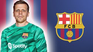 WOJCIECH SZCZĘSNY  Barcelona Transfer Target 2024 🔵🔴 Top Saves Rushing Outs amp Aerial Ability HD [upl. by Ennad]