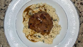 Risoto de Gorgonzola com Pera e Medalhão de Filé Mignon ao Molho de Vinho Tinto [upl. by Ri]