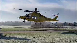 Air ambulance helicopter returning to airbase [upl. by Alexandro]