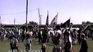 crow creek powwow 147th annual 2009 grand entry saturday II [upl. by Legnaleugim]