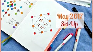 5 Bullet Journal May 2017 SetUp  The Boosted Journal [upl. by Haley]