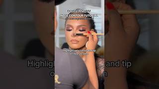 NOSE CONTOUR TUTORIAL FOR BEGINNERS nosecontourhack nosecontouring makeuptutorialforbeginners [upl. by Enaelem]