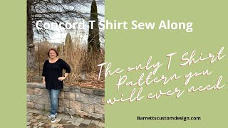 Concord T Shirt Sew Along [upl. by Brookhouse]