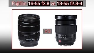 Fujifilm Lens Comparison 1655mm f28 vs 1855mm f284 [upl. by Burne]