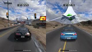 NFS ProStreet  Supra vs Skyline GTR R34  2 Most Iconic JDM Legends on Nevada Highway  12 Mile [upl. by Schnorr]