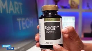 Magnesium Taurate 1500mg 250 Caplets Chelated and Buffered Review [upl. by Innavoij725]