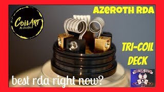 CoilArt Azeroth RDA Review amp Build  MY Favorite RDA Right Now [upl. by Amero]