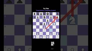 Try This French Defense Schlechter Variation chess chesscom viral shorts [upl. by Aneelahs353]