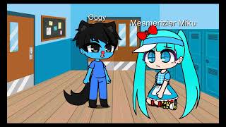 Mya Go Beats Up Mesmerizier MikuCaught By OggyGrounded [upl. by Anirahtak620]