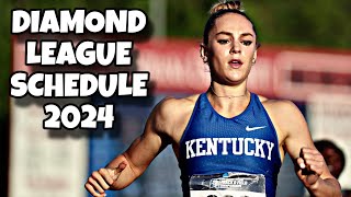 Diamond League Schedule 2024  Track And Field [upl. by Ailin301]