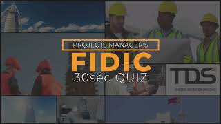 FIDIC Quiz Video no 8 Contractor issues notice for unforeseeable physicals conditions [upl. by Sidoney]