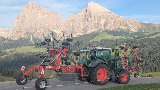 1 Schnitt 2024  Grasernte in Südtirol  Fendt 313  Mascar Rundballenpresse [upl. by Brittni]