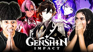 We reacted to EVERY GENSHIN IMPACT CHARACTER DEMO and ranked ALL OF THEM [upl. by Hajan]