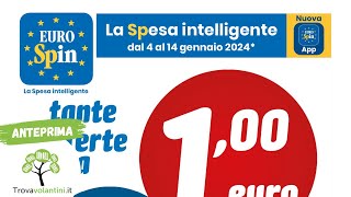 VOLANTINO EUROSPIN dal 4 al 14 gennaio 2024 anteprima [upl. by Namwen876]