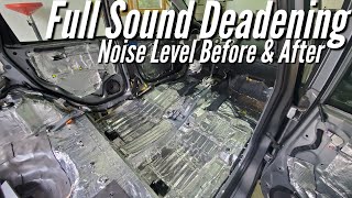 How to Sound Deaden Your Car How Quiet Can You Make It Results Before and After [upl. by Enelrahc191]