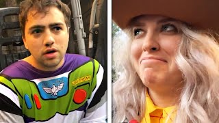 Mizkif Roasts QTCinderella at Disneyland [upl. by Elamef49]