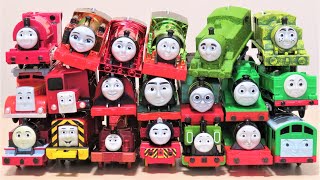 Thomas amp Friends Tokyo maintenance factory for red and green engines Plarail Trackmaster RiChannel [upl. by Bergstein]